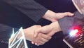 Businessteam of deal which handshake man and Success concept of handshaking after successful deal job background Royalty Free Stock Photo