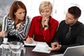 Businessteam at meeting Royalty Free Stock Photo