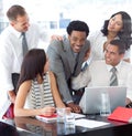 Businessteam working together Royalty Free Stock Photo
