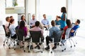 Businesswoman Addressing Multi-Cultural Office Staff Meeting Royalty Free Stock Photo