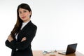 Businesswoman Arms Crossed and Smiling Royalty Free Stock Photo