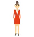 Businesswoman avatar elegant isolated icon