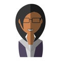 Businesswoman avatar elegant isolated icon