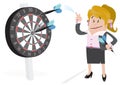 Businesswoman Buddy Hits a Bullseye.