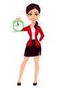 Businesswoman cartoon character. Beautiful woman