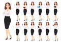 Businesswoman character set