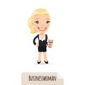 Businesswoman with cofee