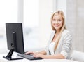 Businesswoman with computer