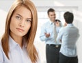 Businesswoman with coworkers Royalty Free Stock Photo