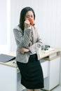 Businesswoman with a cup of coffee