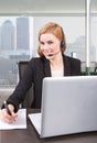 Businesswoman customer service Royalty Free Stock Photo