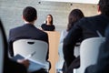 Businesswoman Delivering Presentation At Conference Royalty Free Stock Photo
