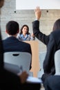 Businesswoman Delivering Presentation At Conference Royalty Free Stock Photo