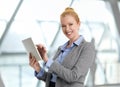 Businesswoman with digital tablet Royalty Free Stock Photo