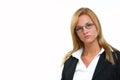 Businesswoman with eyeglasses