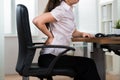 Businesswoman Having Backpain Royalty Free Stock Photo