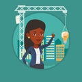 Businesswoman having business idea. Royalty Free Stock Photo