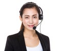 Businesswoman with headset