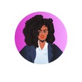 businesswoman leader face avatar successful african american business woman leadership concept