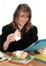 Businesswoman Lunch Royalty Free Stock Photo