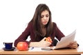 Businesswoman in lunch break Royalty Free Stock Photo