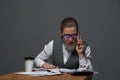 A businesswoman is making a call Royalty Free Stock Photo