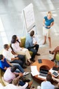 Businesswoman Making Presentation To Office Colleagues Royalty Free Stock Photo