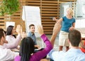 Businesswoman Making Presentation To Office Colleagues Royalty Free Stock Photo