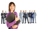 Businesswoman and male colleagues Royalty Free Stock Photo