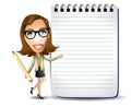 Businesswoman With Notepad