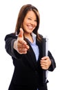 Businesswoman offering a handshake Royalty Free Stock Photo