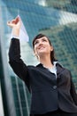 Businesswoman with Paper Plane