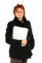 Businesswoman with papers