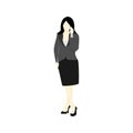 Businesswoman Phone Calling People Illustration Royalty Free Stock Photo