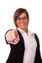 Businesswoman pointing on you Royalty Free Stock Photo