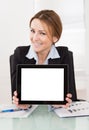 Businesswoman Presenting Digital Tablet Royalty Free Stock Photo