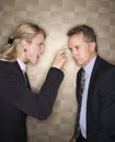 Businesswoman Reprimanding Businessman