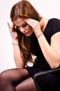 Businesswoman's headache Royalty Free Stock Photo