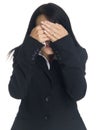 Businesswoman - see no evil Royalty Free Stock Photo
