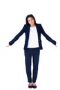 Businesswoman shrugging her shoulders Royalty Free Stock Photo