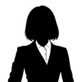 Businesswoman silhouette symbol