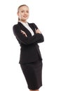 businesswoman standing arms crossed Royalty Free Stock Photo