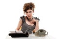 Businesswoman taking telephone call in office Royalty Free Stock Photo