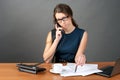 Businesswoman talking phone Royalty Free Stock Photo