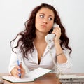 Businesswoman talking phone Royalty Free Stock Photo