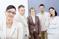 Businesswoman and team Royalty Free Stock Photo