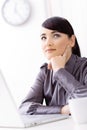 Businesswoman thinking Royalty Free Stock Photo