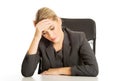 Businesswoman tired of work Royalty Free Stock Photo
