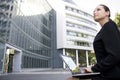 Businesswoman using laptop Royalty Free Stock Photo