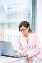 Businesswoman using laptop Royalty Free Stock Photo